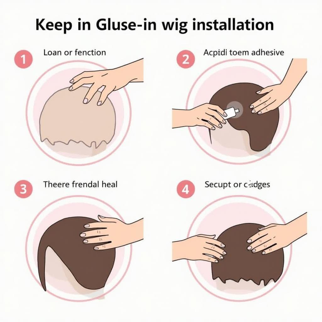 Glue-In Wig Installation Process