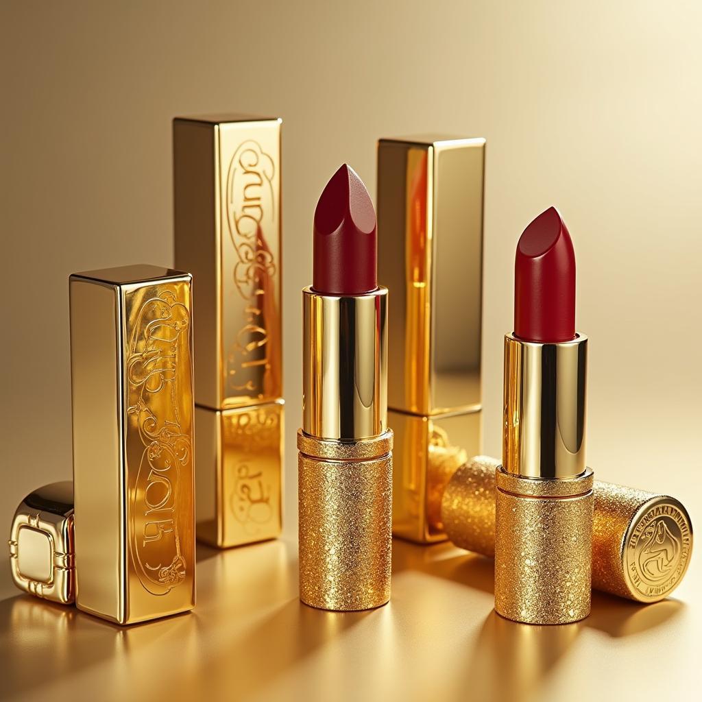 Luxury Gold Lipstick Cases