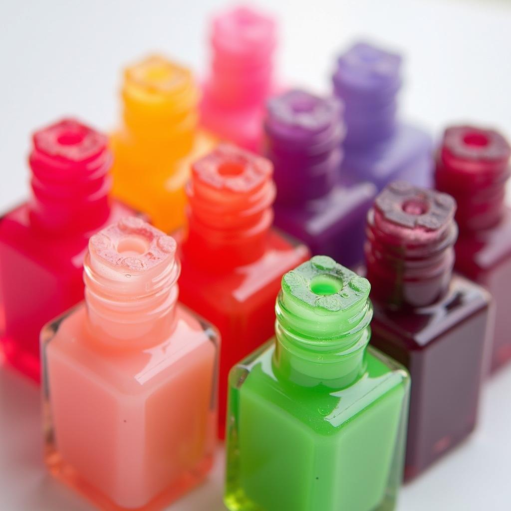 Various Colors of Gummy Bear Nail Polish