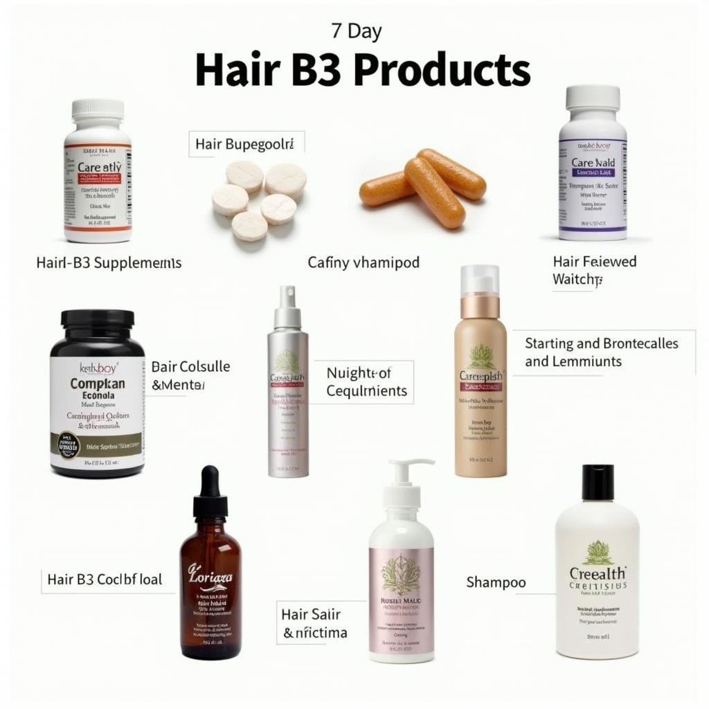 Different Forms of Hair B3 Supplements and Products