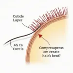 Hair Crease Formation Diagram