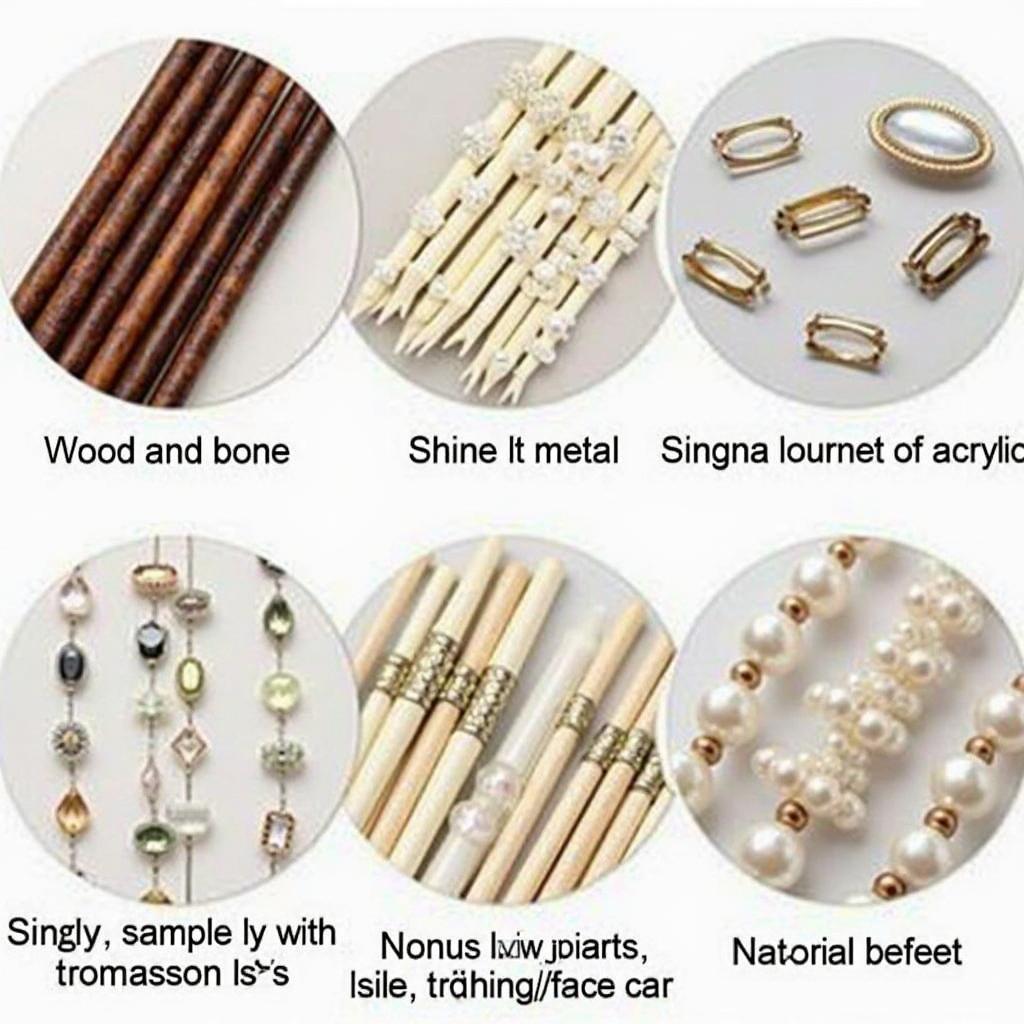 Hair Stick Materials and Embellishments