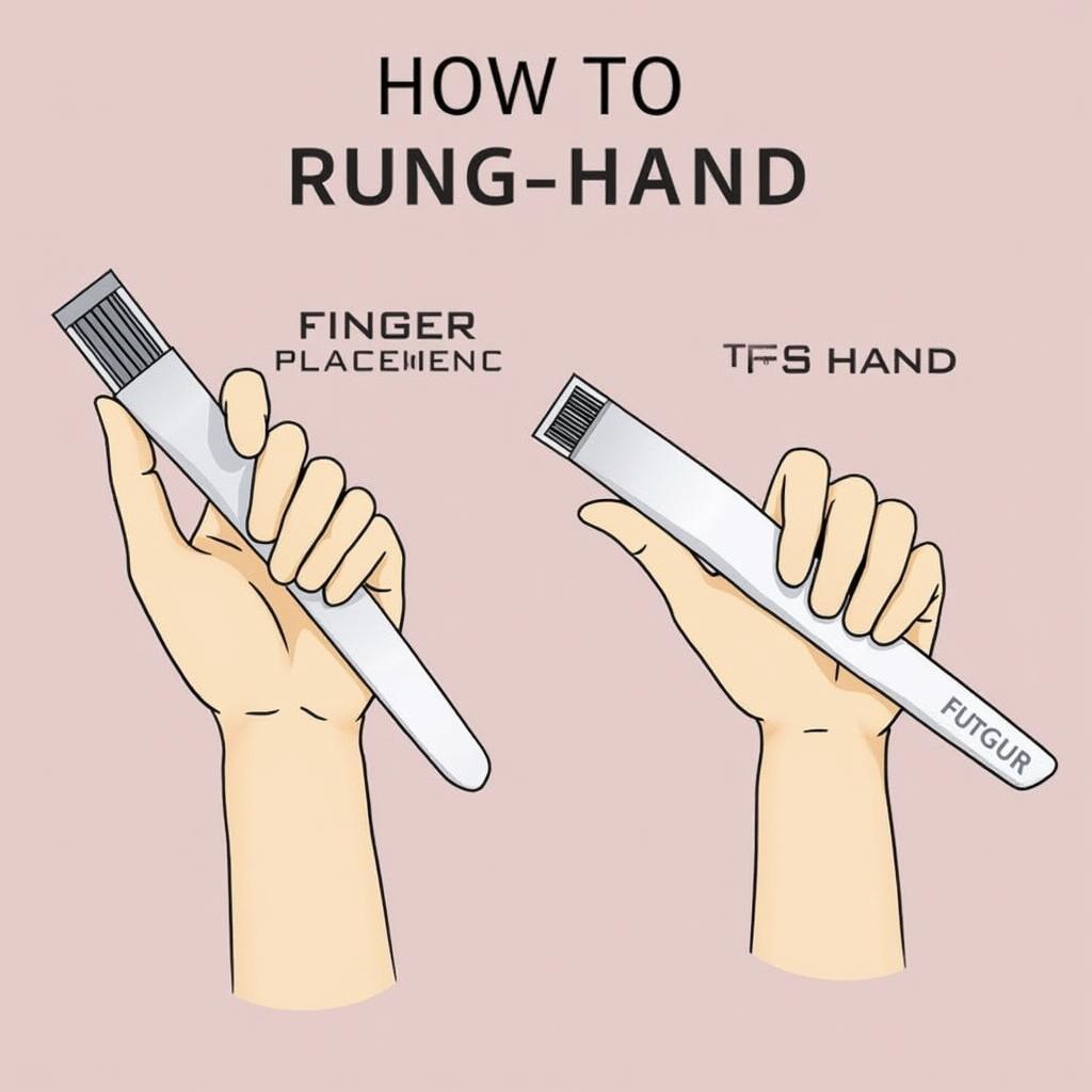 Proper Grip for a Hairdressing Razor