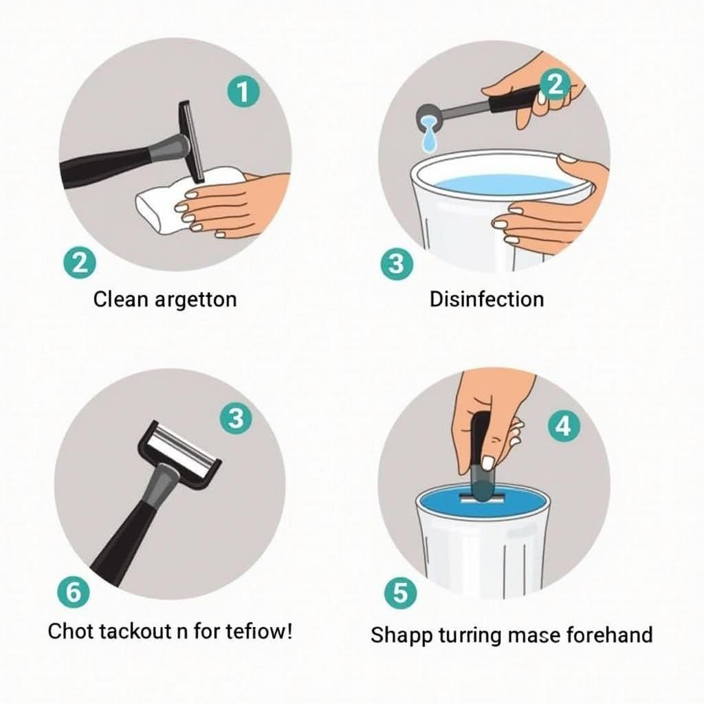 Cleaning and Maintaining a Hairdressing Razor