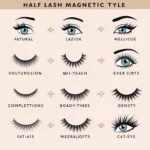 Different Half Lash Magnetic Styles