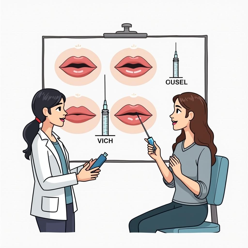 Lip Filler Consultation Discussing Half Syringe Option