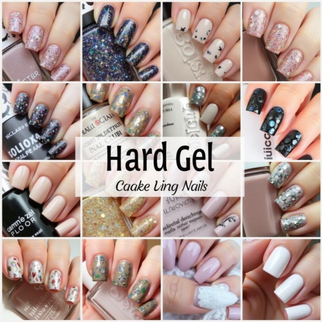 Various Hard Gel Nail Designs