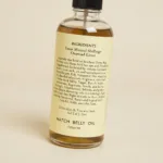 Hatch Belly Oil Ingredients Displayed on Bottle