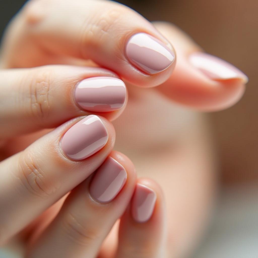 Healthy Nails After Hypoallergenic Application