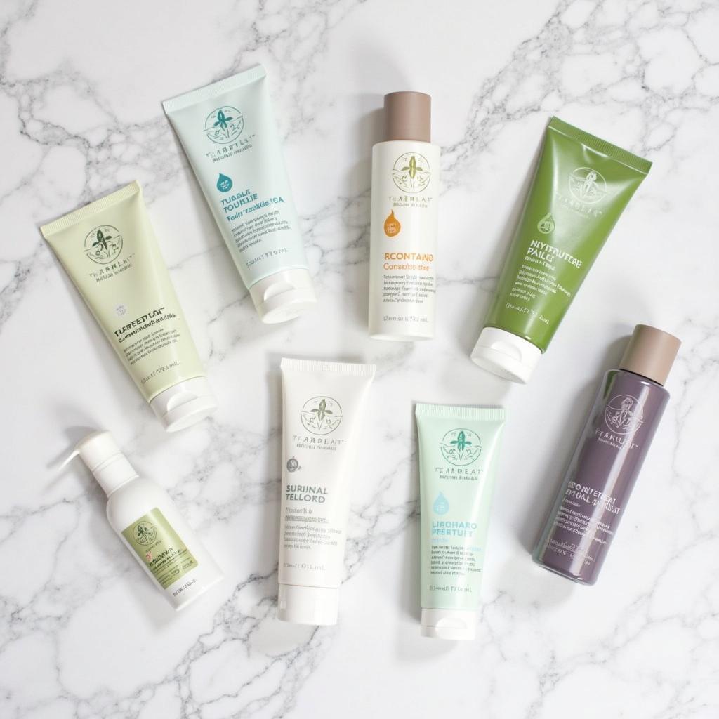 Various heartleaf skincare products, including cleansers, toners, serums, and moisturizers.