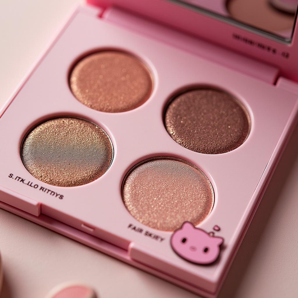 Hello Kitty Eyeshadow Palette Swatches