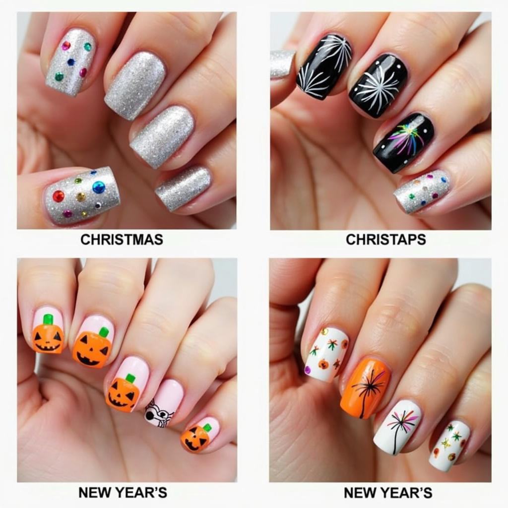 Holiday Themed Nail Filters