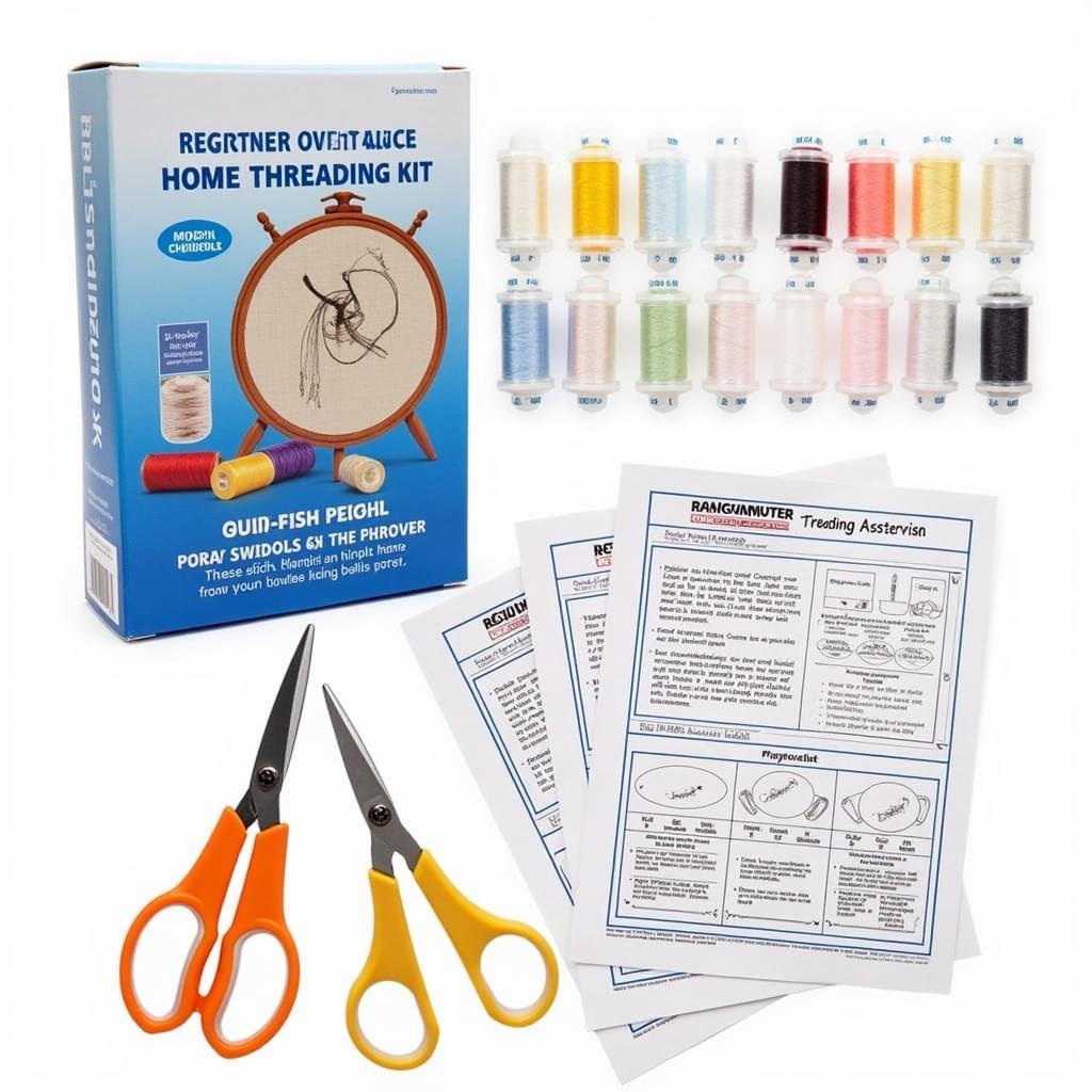 Home threading kit with instructions