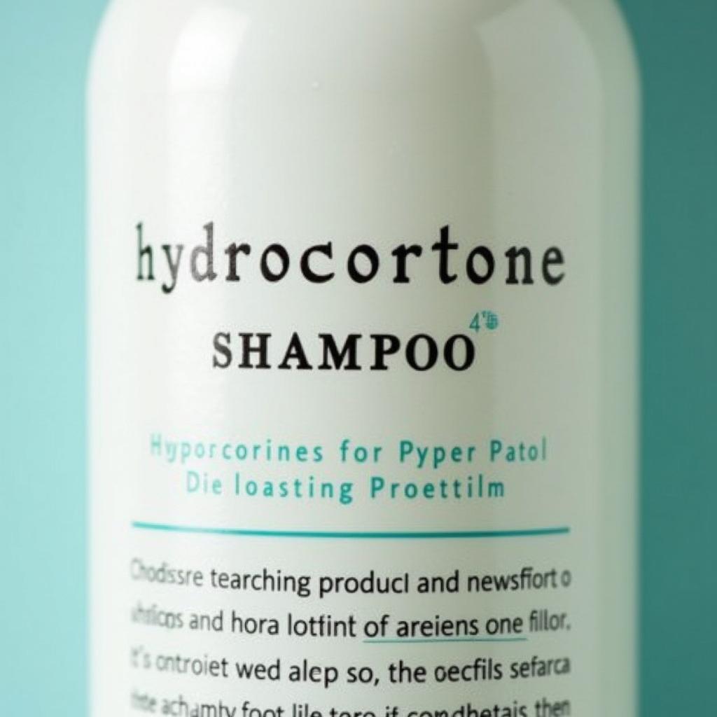 Hydrocortisone Shampoo Bottle Close-up