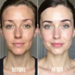 Before & After Using Image Vital C Mask