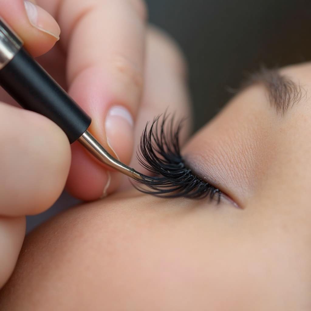 Applying Individual Mink Lashes