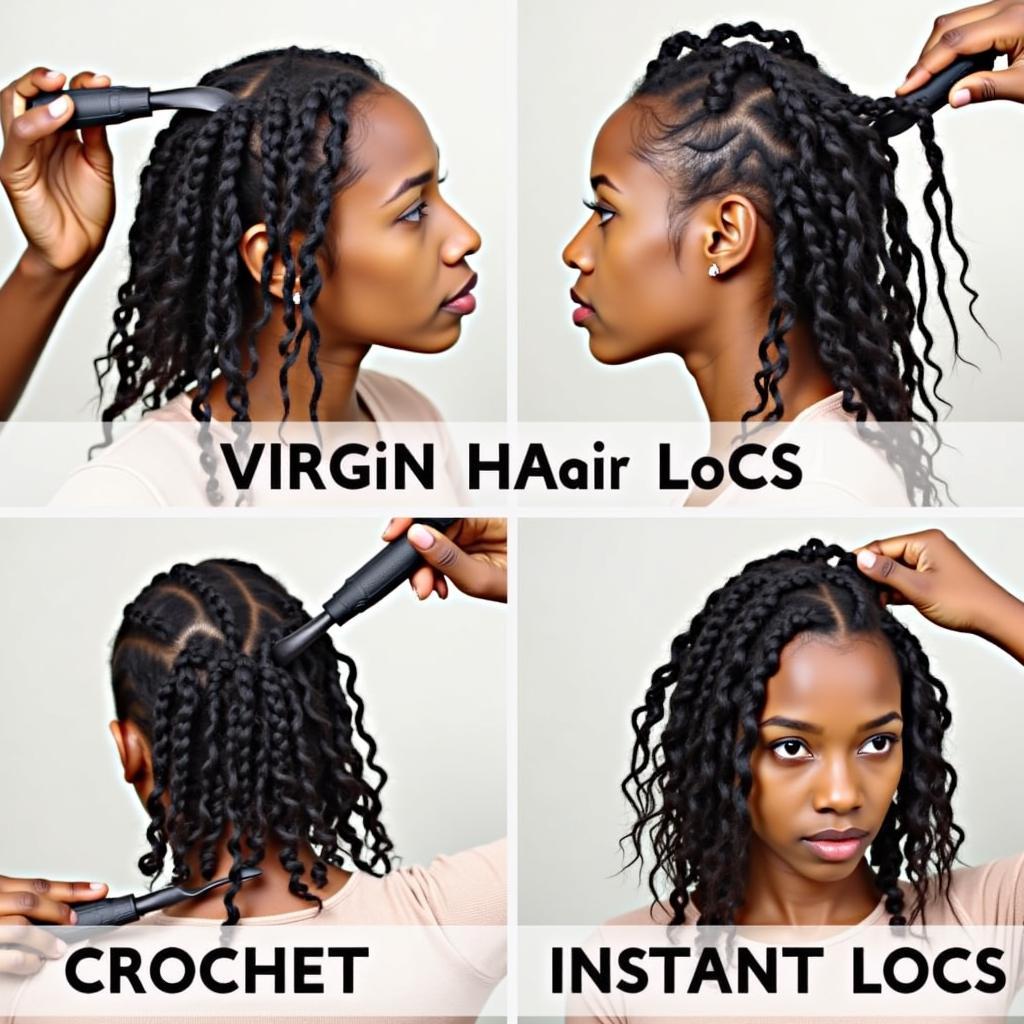 Different Installation Methods for Virgin Hair Locs