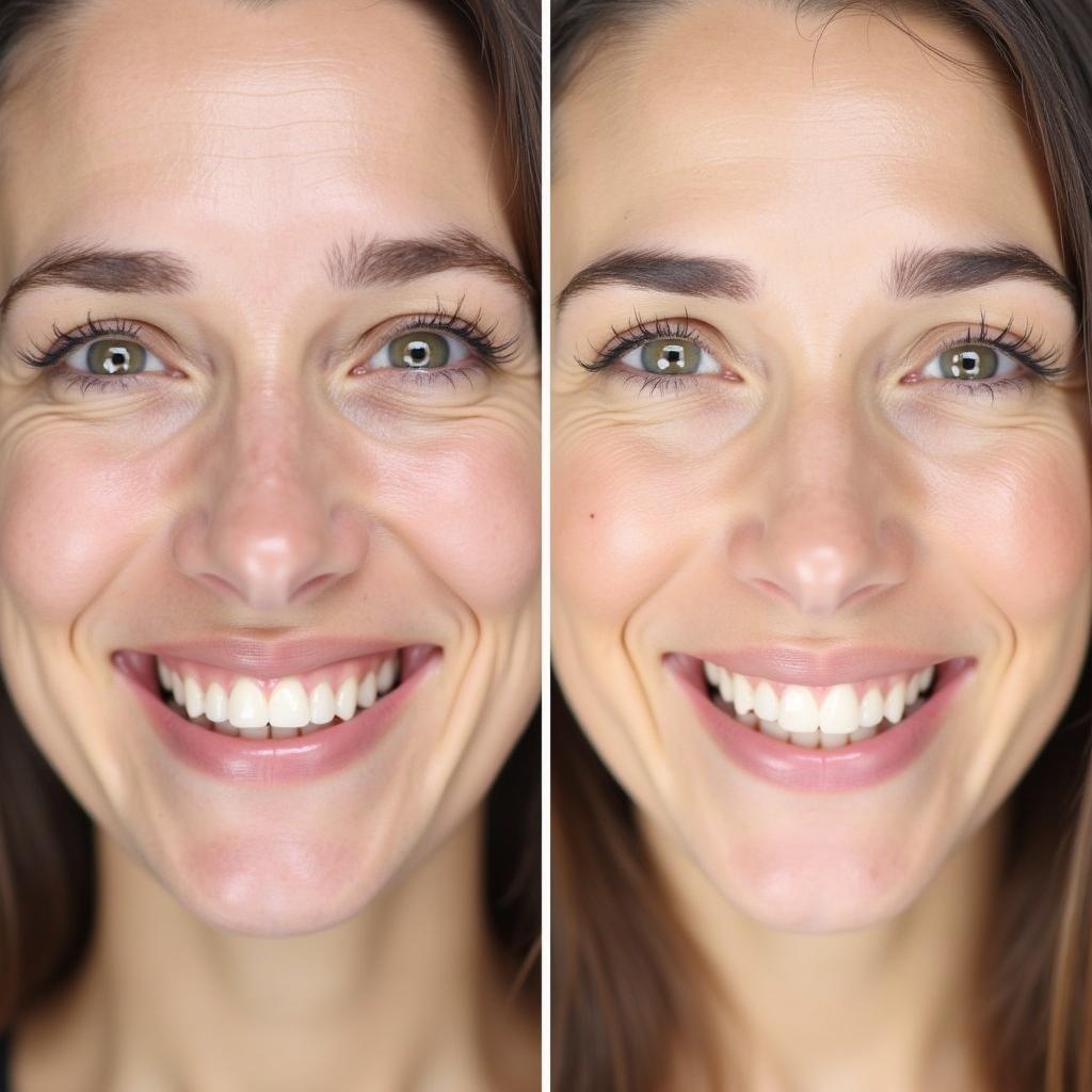 Before & After Using Instant Young Cream