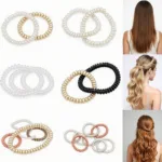 Various types of invisible hair elastics