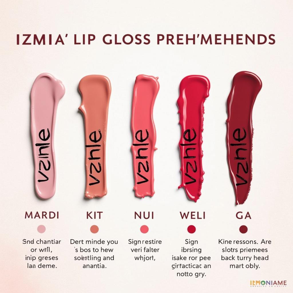 Izme Lip Gloss for Different Zodiac Signs