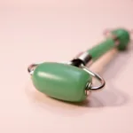 Jade eye roller for reducing puffy eyes