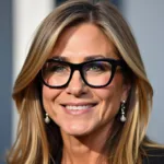 Jennifer Aniston wearing oversized glasses in 2023