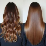 Before and After Keratin Treatment