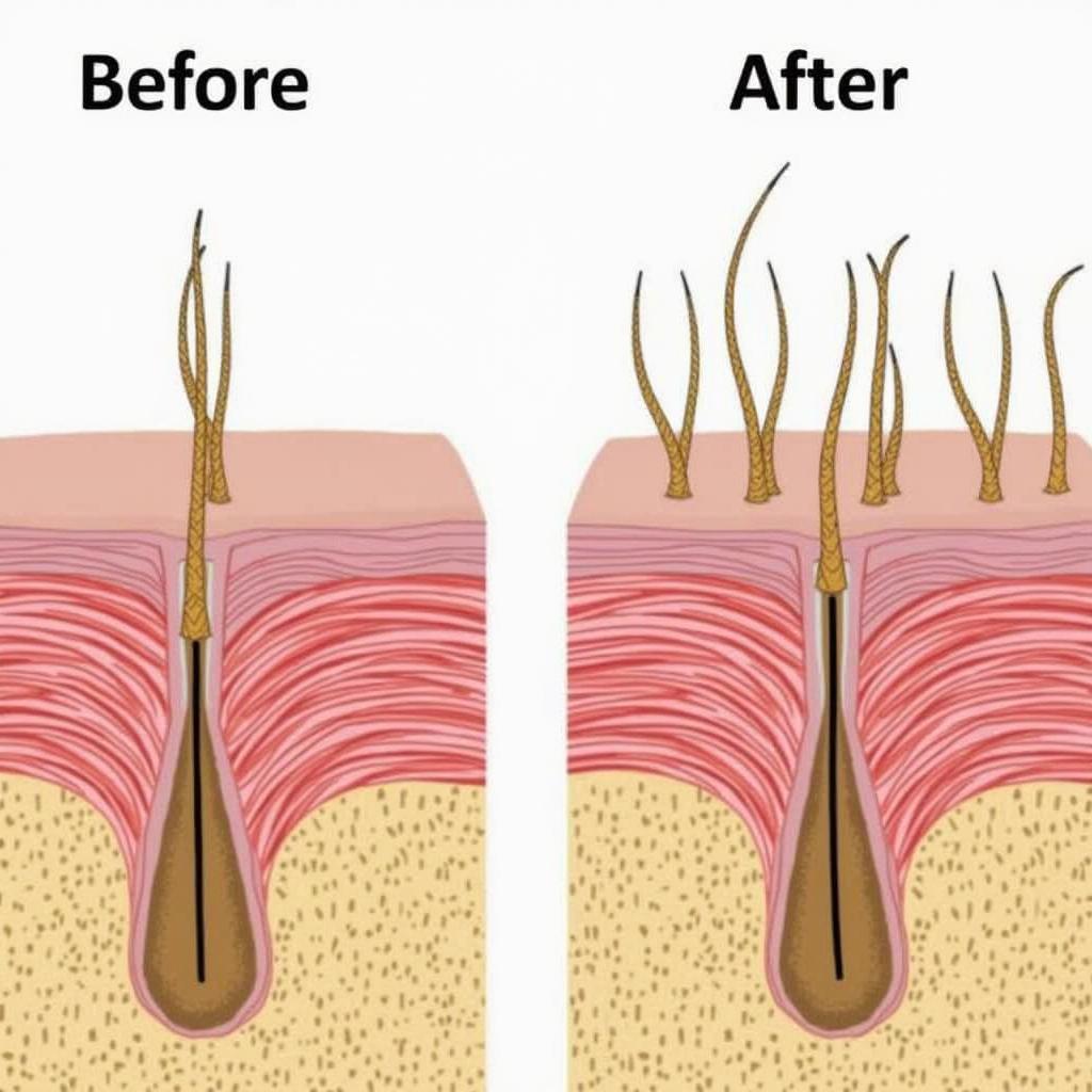 Keravive Treatment Results Showing Enhanced Hair Growth