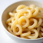 Konjac curls in a bowl ready to be cooked