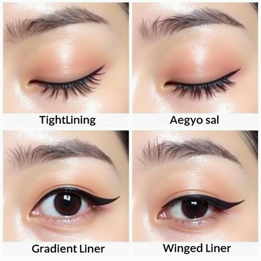 Different Korean Eye Makeup Looks