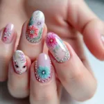 Intricate Korean Gel Nail Art Designs