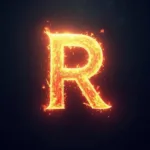 Letter R symbolizing resilience and inner strength