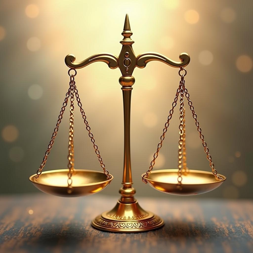 Libra Scales Symbolizing Balance and Justice