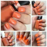 Light Orange Nail Polish Manicure Ideas