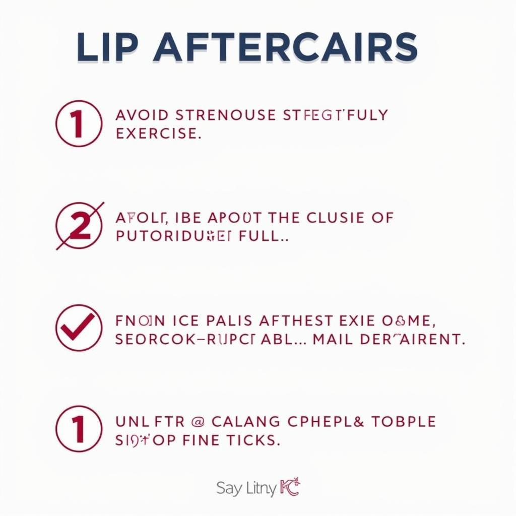 Lip Filler Aftercare Tips