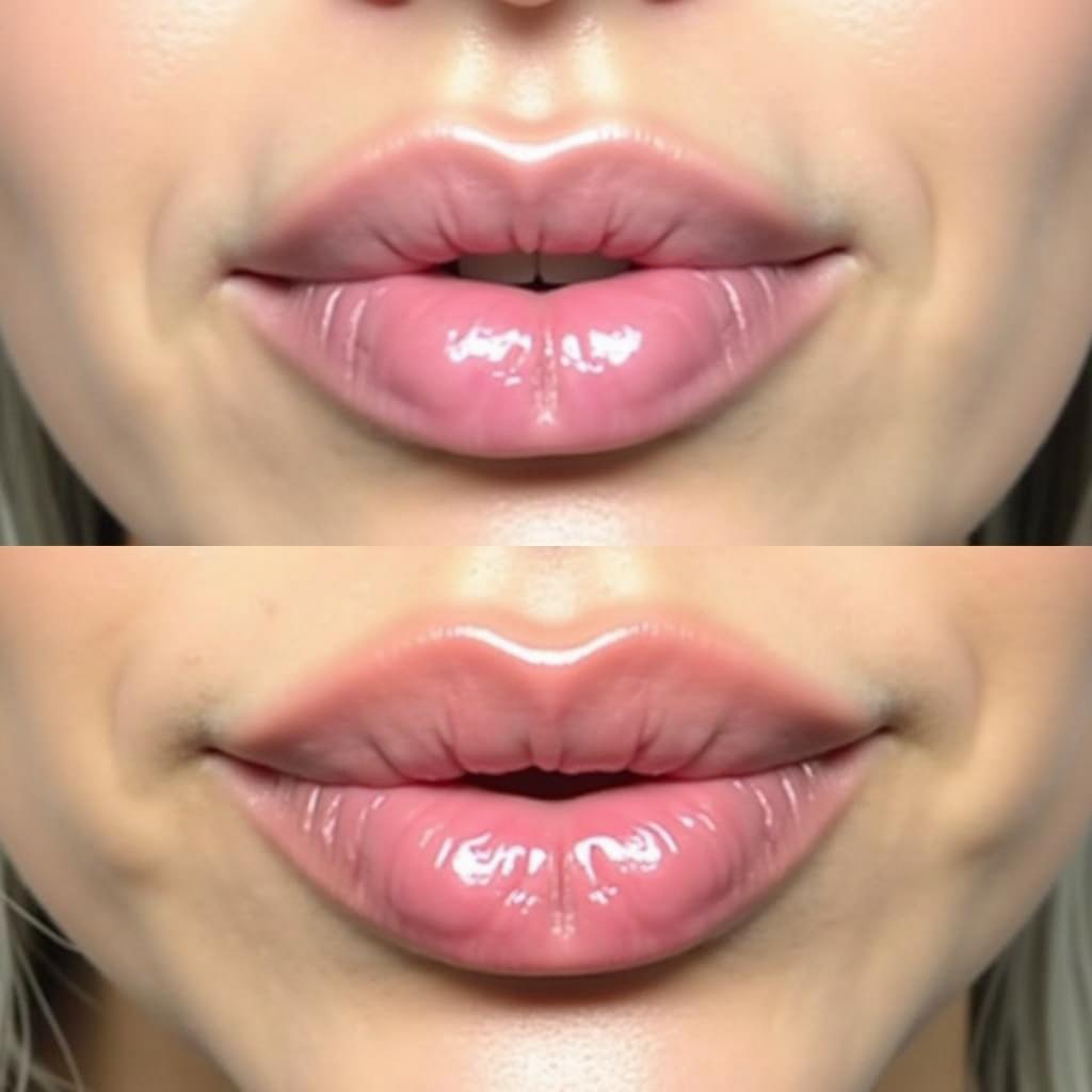 Lip Filler Injection Before and After