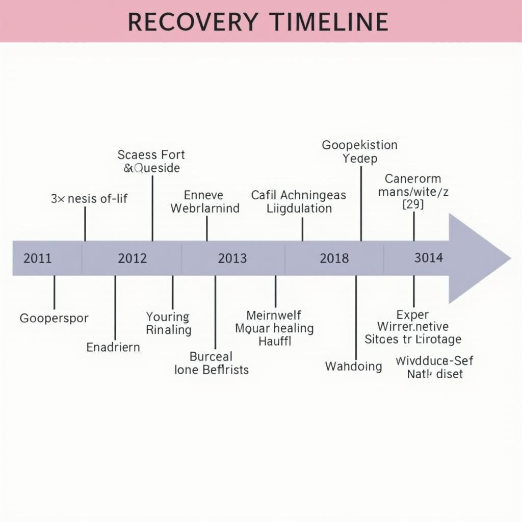 Lip Lift Recovery Timeline Illustration