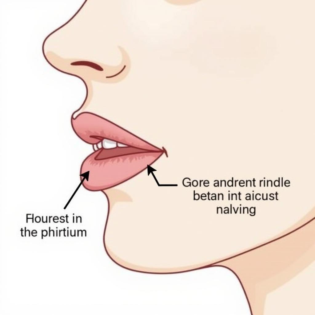 Lip Lift Surgery Diagram