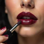 Applying Lipstick Vampira