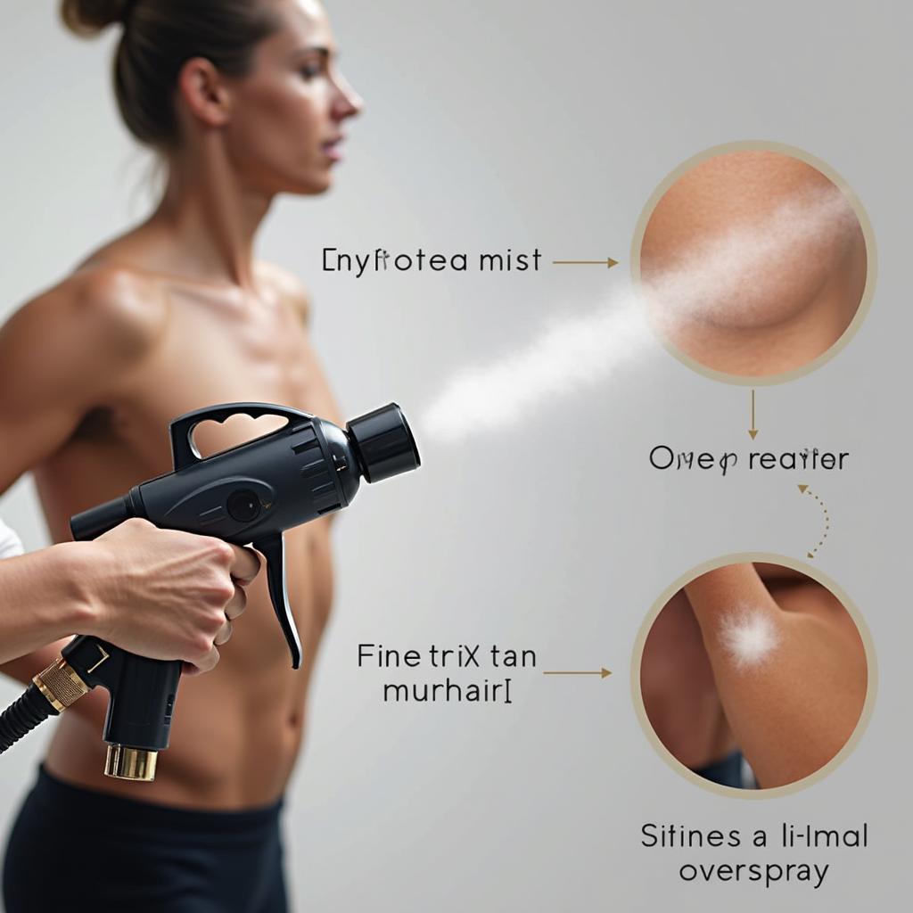 LVLP Spray Tan Machine Application