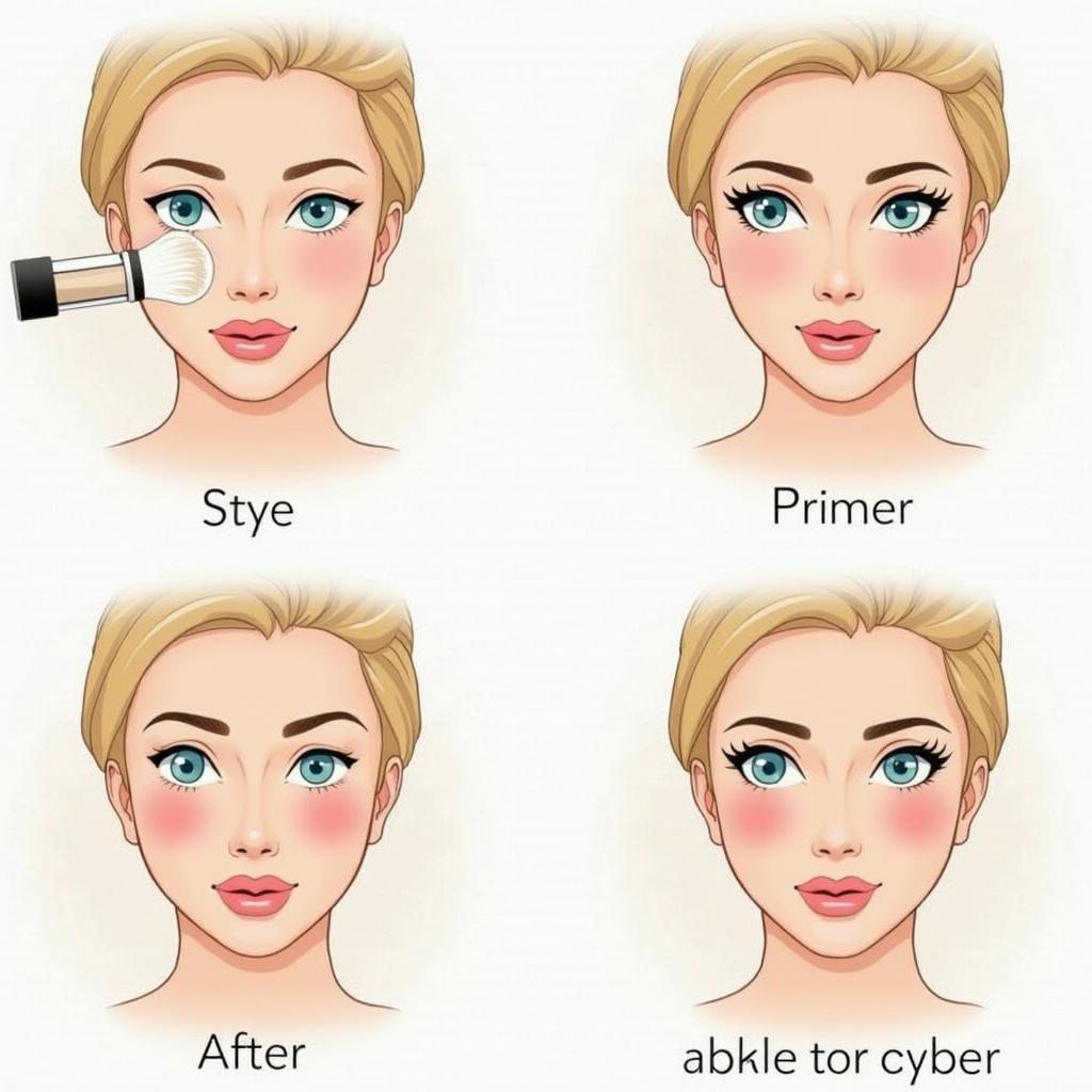 Makeup Application for Minimizing Pores