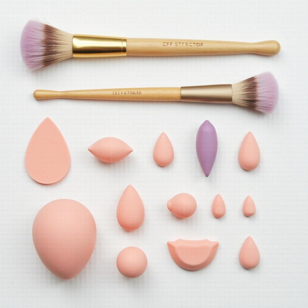 Variety of Makeup Applicators