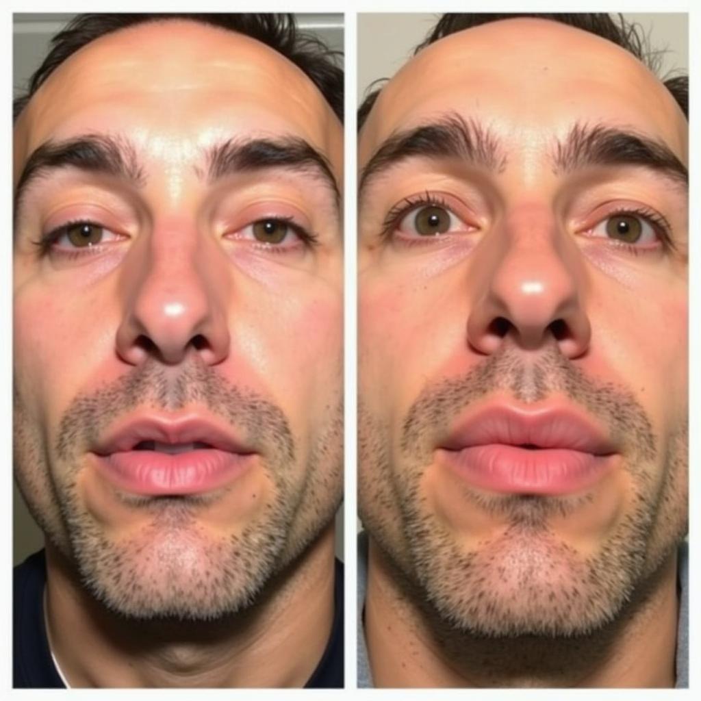 Male Lip Lift Before and After Photos