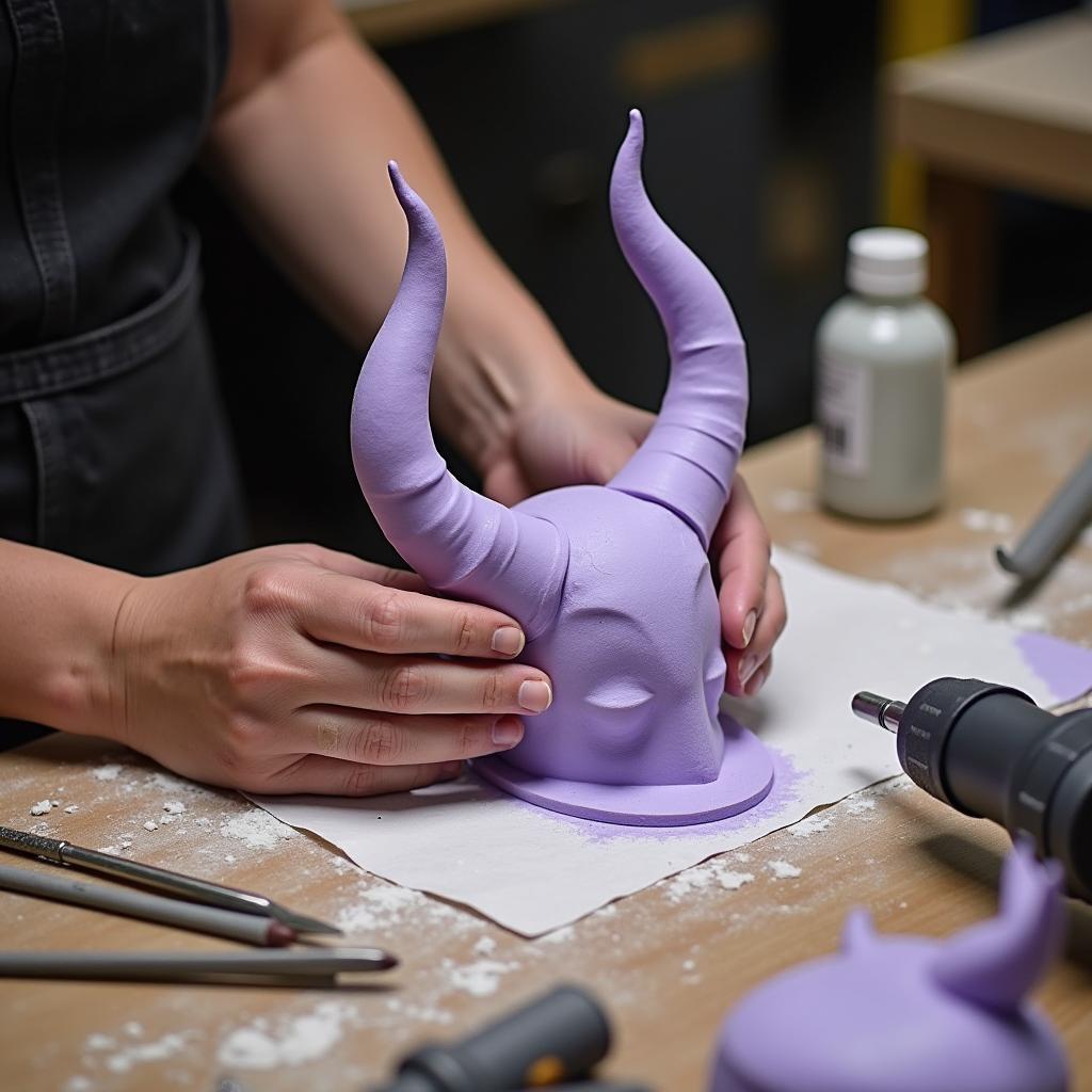 Creating Maleficent Horns