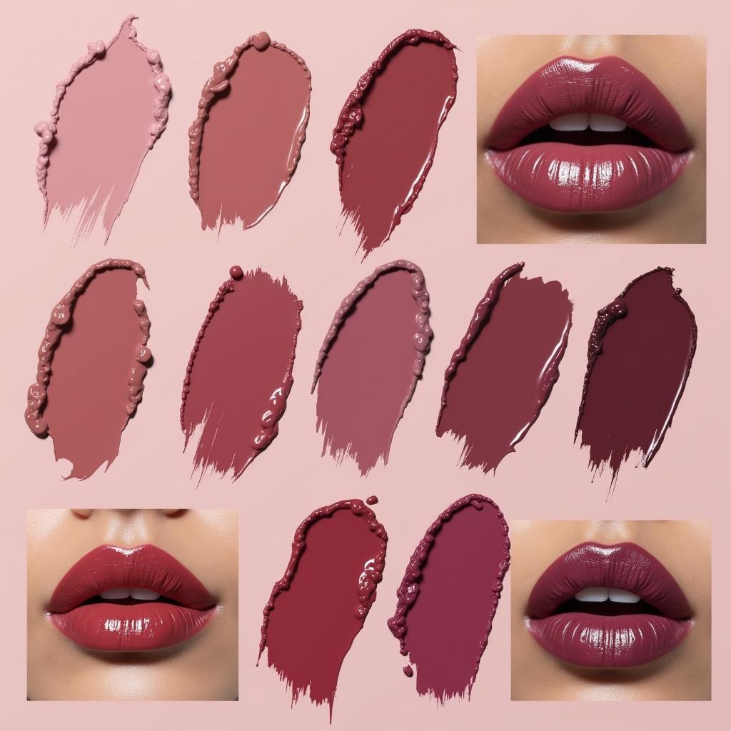 Various Shades of Mauve Berry Lipstick