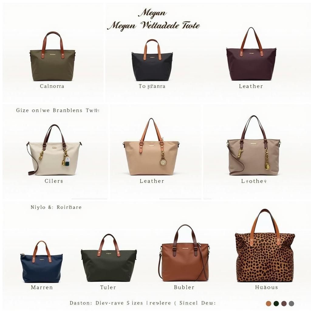 Various Styles of the Megan Weekender Tote