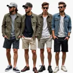 Men's Lace Shorts Street Style