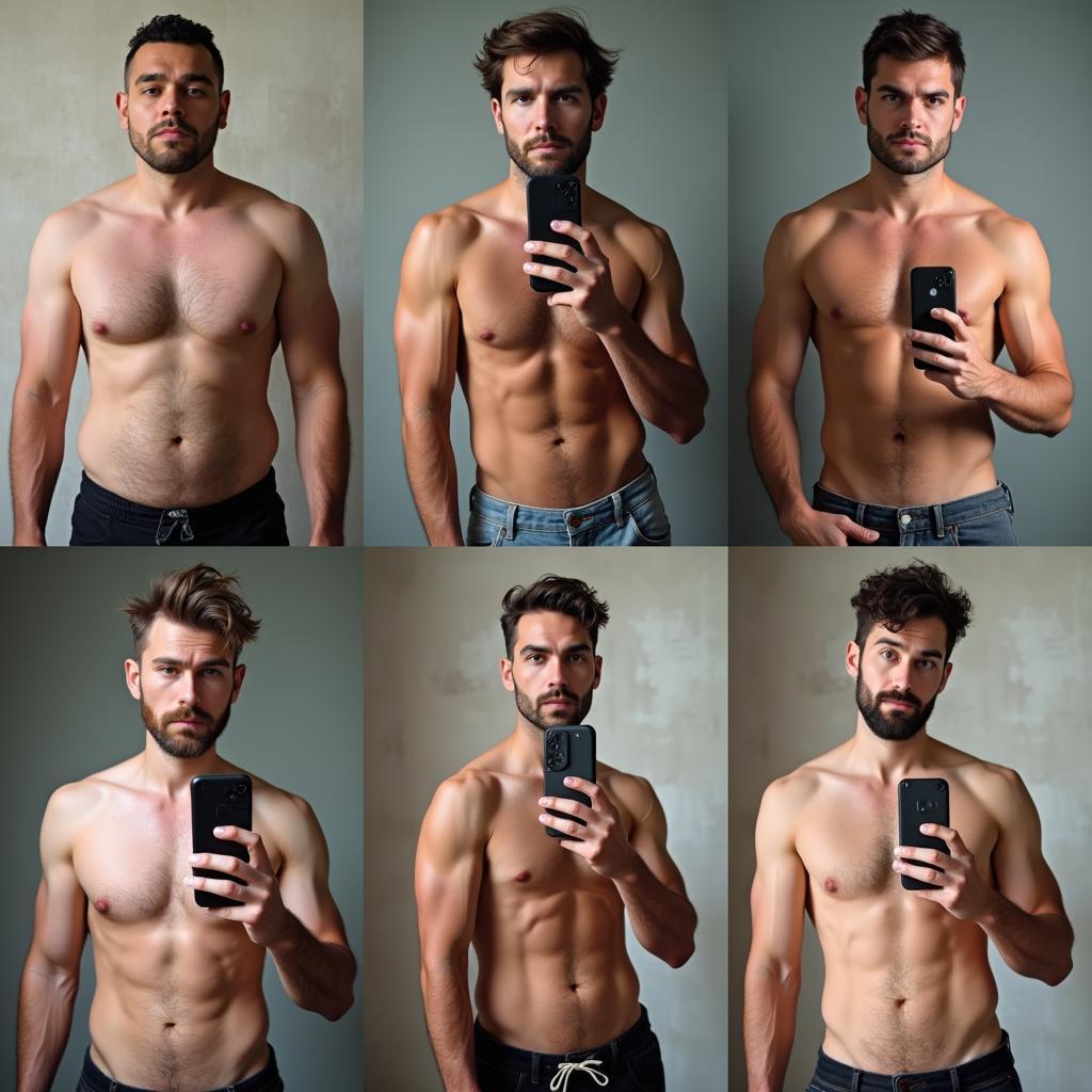 Men expressing themselves through nude selfies