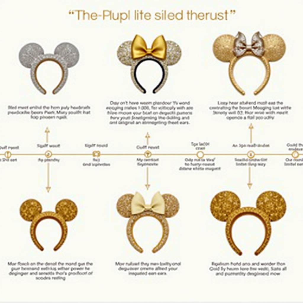 A timeline of Mickey Mouse gold ears evolution