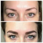 Microblading Sparse Eyebrows Before and After